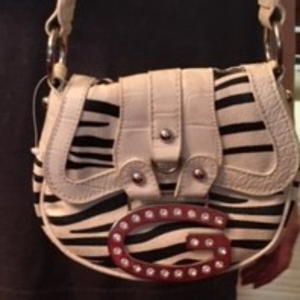 Retro mini Zebra bag